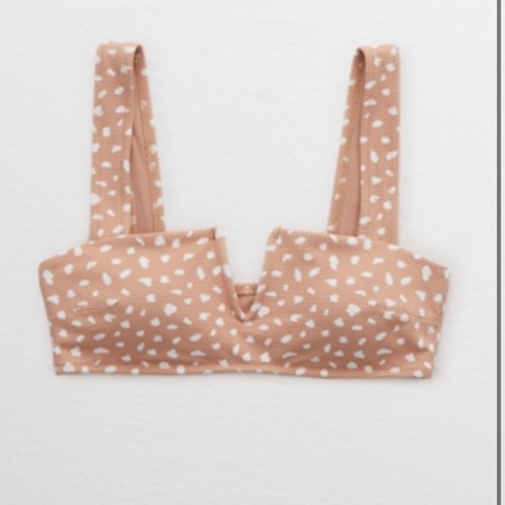 Aerie V bandeau bikini top